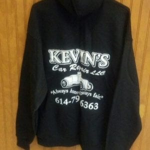Hoodies - Black with white lettering