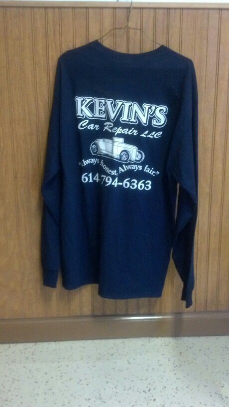 Long Sleeve T - Shirt - Navy with white lettering