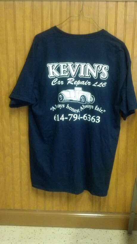 T - Shirt - Navy with white lettering