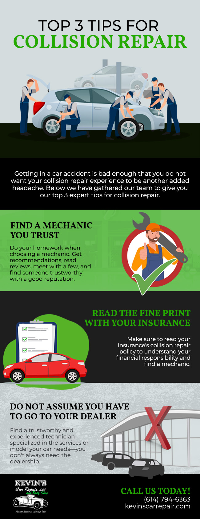 Top 3 Tips for Collision Repair
