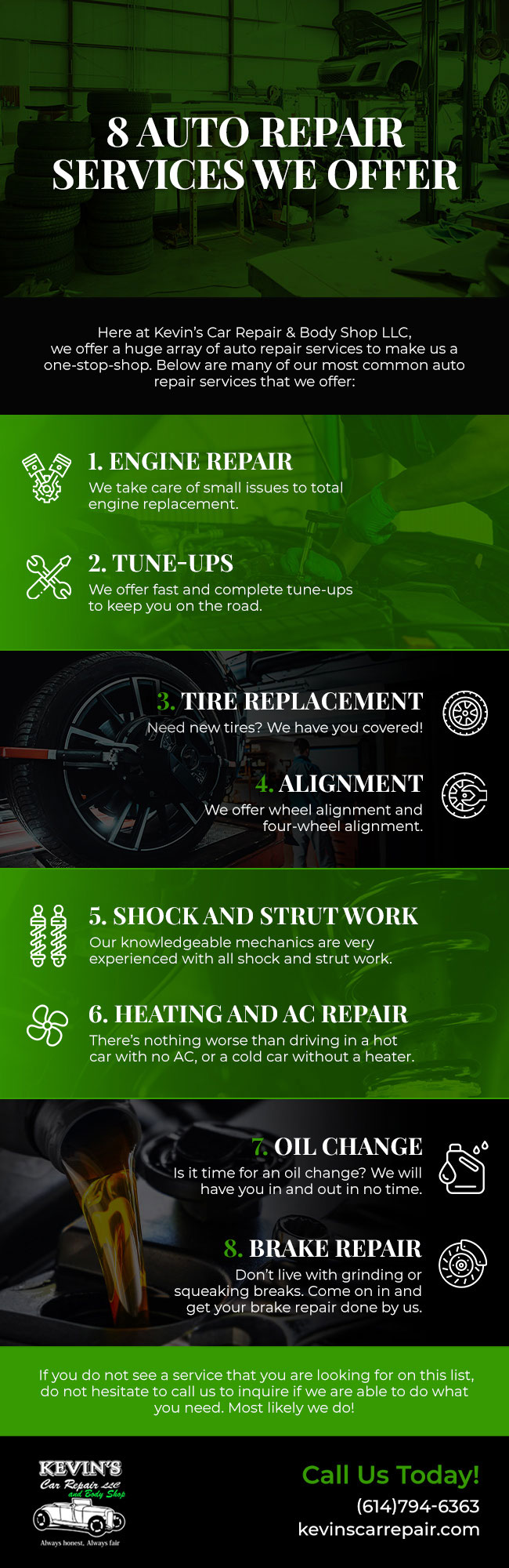 8 Auto Repair Services We Offer